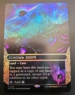 Echoing Deeps (0013) (Borderless) Edge Of Eternities MTG Foil Near Mint - Image 1