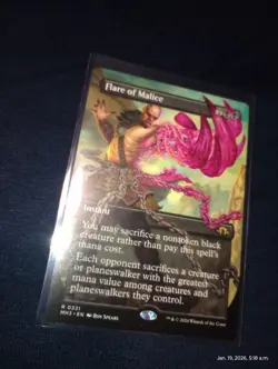 Flare of Malice Borderless NM [Modern Horizons 3] MTG - Image 1