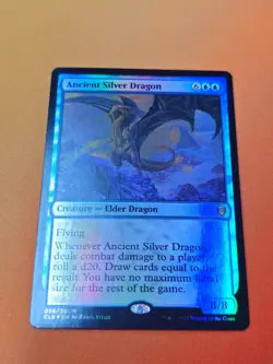 Ancient Silver Dragon Commander Legends: Battle for Baldur's Gate Foil NM MTG - Image 3