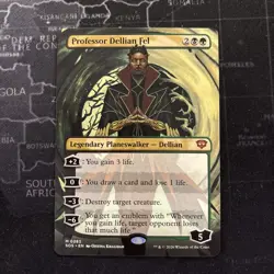 Professor Dellian Fel (Borderless) Secrets of Strixhaven Regular non-foil - Image 1