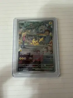 Pikachu 173/165 Scarlet & Violet 151 Illustration Rare Holo Pokemon Card NM/M - Image 2