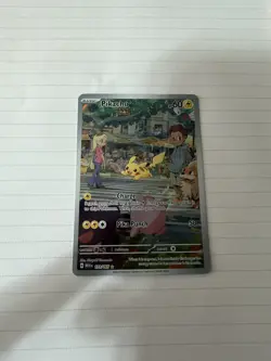 Pikachu 173/165 Scarlet & Violet 151 Illustration Rare Holo Pokemon Card NM/M - Image 4