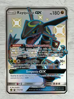 POKEMON PROMO RAYQUAZA - GX 177a/168 - (JUMBO OVERSIZE) - NM - ITA - Image 2
