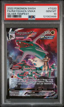 Rayquaza VMAX PSA 10 Silver Tempest Trainer Gallery TG20/TG30 Pokemon Card FA - Image 1