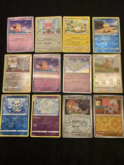 12x Cute Pokemon Cards - Cleffa Fairy Togetic - Set Lot Bundle - Modern Holos - Image 1