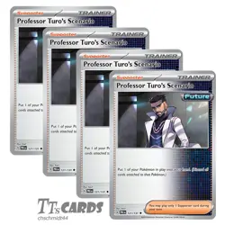 Professor Turo's Scenario 121/131 x4 Playset 4x Pokemon Prismatic Evolutions PRE - Image 1