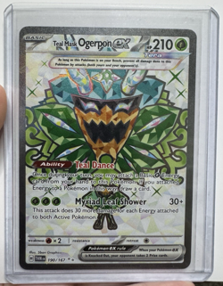 Pokemon Twilight Masquerade Teal Mask Ogerpon ex 190/167 Ultra Rare NM - Image 1