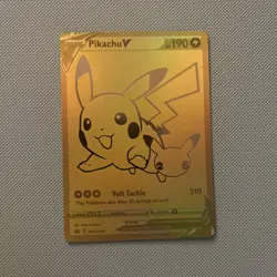 Pikachu V SWSH145 Sword & Shield Promo Full Art 190 HP Pokemon TCG - Image 1