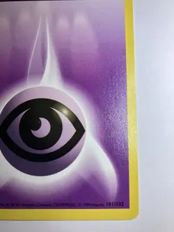 1st Edition Psychic Energy 101/102 Base Set Pokemon Card - LP - Image 4