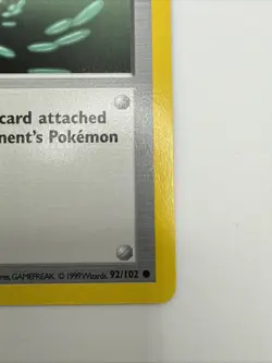 Energy Removal 92/102 Base Set 1st Edition Rare Vintage Pokemon Card - Image 5