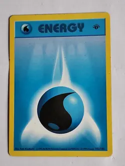 📈 WATER ENERGY 1ST EDITION 💎 MINT 1999 POKEMON Shadowless 102/102 Set RARE 💙⚡ - Image 1
