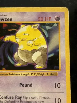 Pokemon Drowzee Common 1st Edition Base Set Shadowless 49/102 (MP) - Image 3