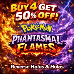 Pokemon Phantasmal Flames Reverse Holos - Buy 4 get 50% Off - Image 1