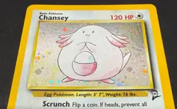 POKEMON TCG CHANSEY 3/130 RARE HOLO BASE SET 2 EXCELLENT NR MINT PACK TO FOLDER - Image 3