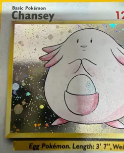 POKEMON TCG CHANSEY 3/130 RARE HOLO BASE SET 2 EXCELLENT NR MINT PACK TO FOLDER - Image 4