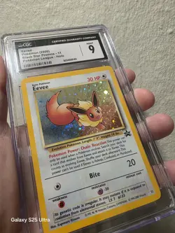 2000 Pokemon League Black Star Promo Holo Eevee #11 CGC 9 - Image 3