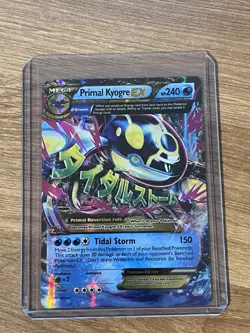 Pokemon TCG Primal Kyogre EX Full Art Holo Card 55/160 Ultra Rare - Image 1