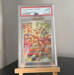 PSA 10 Eevee 188/167 Pokemon Twilight Masquerade Full Art Graded Card - Image 1