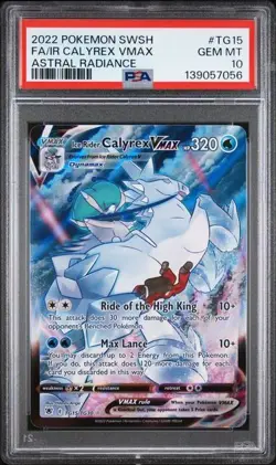 PSA 10 ICE RIDER CALYREX VMAX #TG15 2022 POKEMON SWSH ASTRAL RADIANCE FULL ART - Image 1