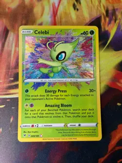 Celebi 009/185 NM Amazing Rare Vivid Voltage 2020 Pokemon TCG - Image 1
