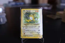 Pokemon Card Raichu 14/102 Base Set Holo Rare HP - Image 1