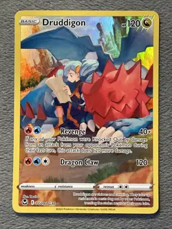 Druddigon TG09/TG30 2022 Pokemon Card Silver Tempest Near Mint Rare Full Art - Image 1