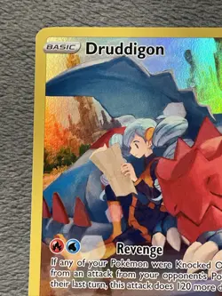 Druddigon TG09/TG30 2022 Pokemon Card Silver Tempest Near Mint Rare Full Art - Image 3