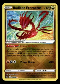 Radiant Eternatus 105/159 Crown Zenith Radiant Rare Pokemon TCG - Image 1