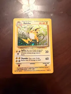 Pokemon 1999 Raichu 14/102 Base Set Holo Unlimited - Image 1