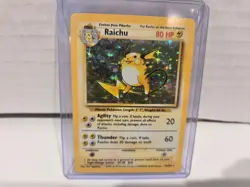 Raichu Holo 14/102 Base Set Unlimited 1999 Lightly Played Vintage Pokemon Card - Image 2