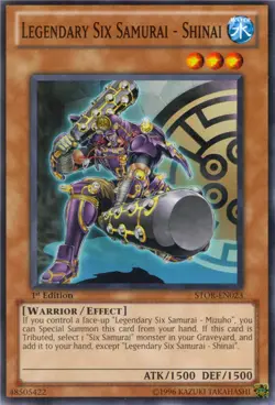 YuGiOh Legendary Six Samurai - Shinai [STOR-EN023] Common Lightly Played Unlimit - Image 1