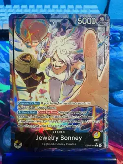 Bandai One Piece CCG Egghead Jewelry Bonney EB04-001 ALT Leader - Image 1