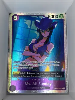 OP04-064 Ms. All Sunday English SR One Piece TCG Card Game - Image 1