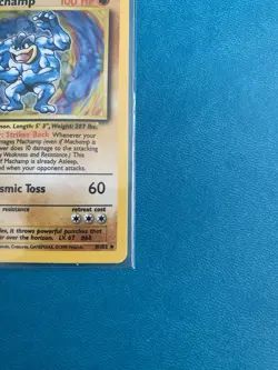 Machamp 1st Edition 8/102 Base Set Holo Rare Pokemon Card - TCG NM - LP - Image 4