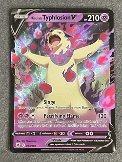 Hisuian Typhlosion V - 053/189 - Pokemon Astral Radiance Ultra Rare Card NM - Image 1