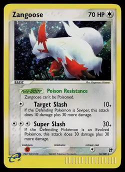 Pokemon Card - Zangoose Sandstorm 14/100 Holo Rare - Image 1