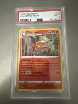 Pokemon Go Charizard 10/78 Holo Card TCG 2022 PSA 9 - Image 1