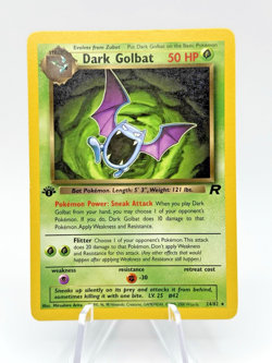 Dark Golbat 24/82 1st Edition Nonholo Team Rocket NM Vintage Pokemon Card - Image 1