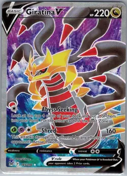 Giratina V (Full Art) 185/196 SWSH11: Lost Origin - Pokemon Card - NM - Image 1