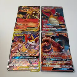 Charizard JUMBO Oversized Card Lot of 4x -LP to HP: 11/106, SM60, SM195, SM230 - Image 1