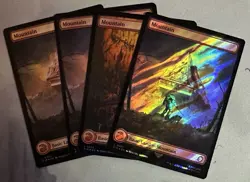 MTG / Set (X4) Universes Beyond: Fallout Basic Lands / FOIL & SURGE FOIL / NM - Image 5