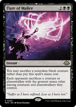 MTG Near Mint Foil Flare of Malice - [Modern Horizons 3] - Image 1