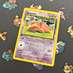 1ST EDITION Slowpoke 73/111 LP -Vintage Pokemon Card- Neo Genesis (8q) - Image 5