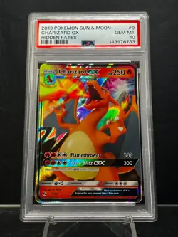 Charizard GX 9/68 Hidden Fates Holo 2019 Pokemon - PSA GEM MINT 10 - Image 1