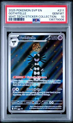 Gothitelle 211/086 - PSA 10 - White Flare - Black Star Promo - 2025 Pokemon TCG - Image 1