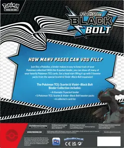 THREE Pokemon Black Bolt Binder Collections Sealed - Image 3