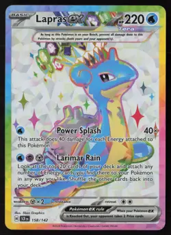 Lapras ex 158/142 Ultra Rare Stellar Crown Pokemon Near Mint - Image 1