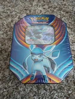 Pokemon 2018 Evolution Celebration Tin Glaceon GX Sealed - Image 1