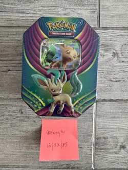 Sealed - Leafeon TIN GX Fall Celebration Pokemon TCG New in Box MINT - Image 1