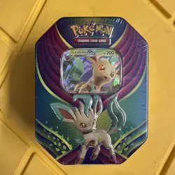 Pokemon TCG Evolution Celebration Tin - LEAFEON GX Booster Packs New Sealed - Image 1